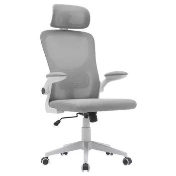 Кресло для компьютерного стола Easement Grey&White