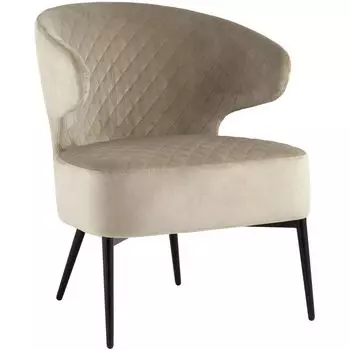 Кресло Estella бежевый велюр