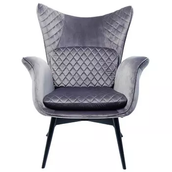 Кресло Gray Velvet Throne
