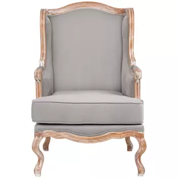 Кресло из массива бука светло-серое Solid Luxury