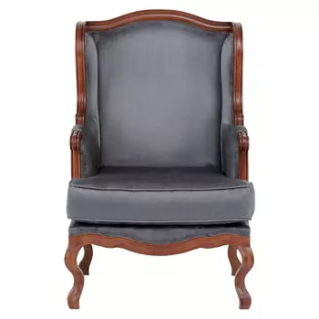 Кресло из натурального бука цвета антрацит Solid Luxury