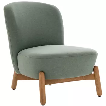 Кресло на деревянных ножках Olguin Green Chair