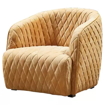 Кресло Rhombuses Upholstery Armchair Milk Caramel