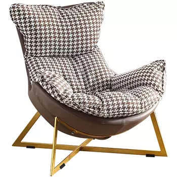 Кресло с принтом "гусиная лапка" PIED DE POULE Armchair