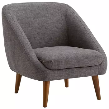 Кресло серое Pauley Grey Armchair