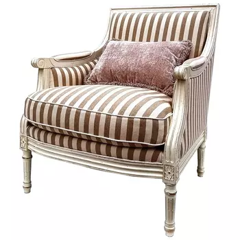 Кресло в полоску в стиле прованс Modeste Provence Armchair