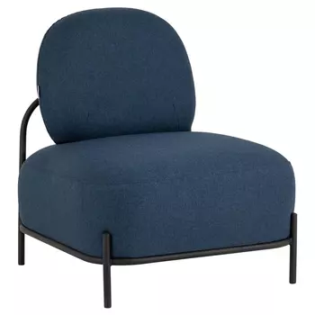 Кресло в синей рогожке COLOR BLOCK