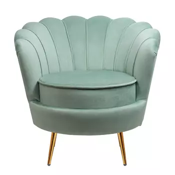 Кресло велюр зеленый Green Flower
