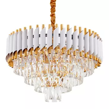 Круглая многоярусная люстра Empire Crystal Gold