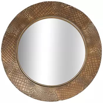 Круглое зеркало Rafferty Round Brass Mirror