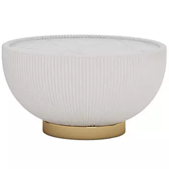 Круглый кофейный стол Ruelly White Coffee Table