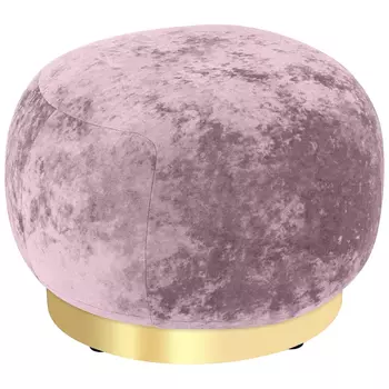 Круглый мягкий пуф Ambrose Soft Velour Pouf