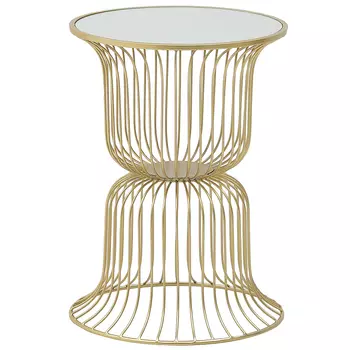 Круглый приставной стол Anthony Gold Side Table