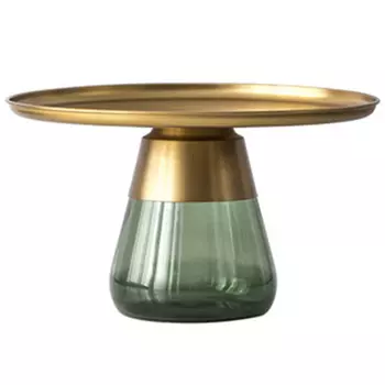 Круглый приставной стол Classico Round Green Side Table