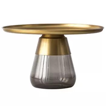 Круглый приставной стол Classico Round Grey Side Table