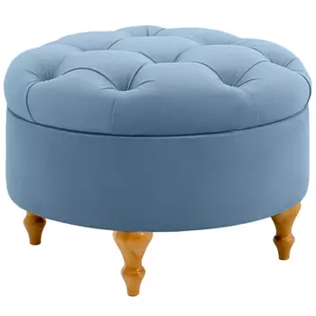 Круглый пуф на ножках Cheryl Pouf Light