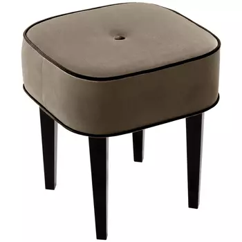Квадратный мягкий пуф на черных ножках Winton Pouf Square
