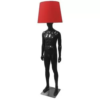 Лампа MALE MANNEQUIN LAMP с абажуром открытый позинг