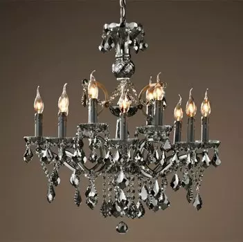 Люстра 19TH C. ROCOCO IRON & Smok CRYSTAL 12