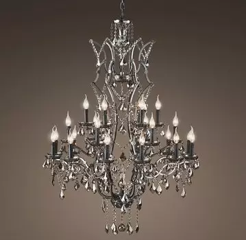 Люстра 19TH C. ROCOCO IRON & Smok CRYSTAL 25