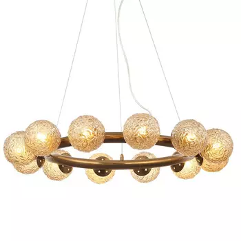 Люстра Big Spinnin с Янтарными Плафонами