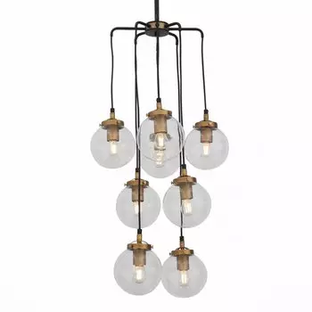 Люстра Bistro Globe Clear Glass Chandelier 8 Tower