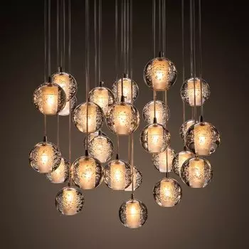 Люстра Bocci 14 Round Chandelier Led Crystal Glass