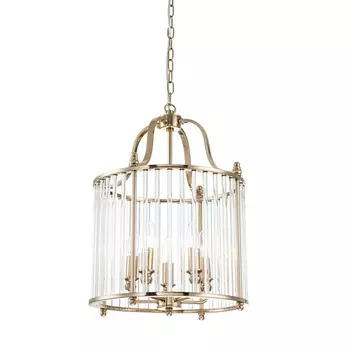 Люстра Brass Magnusen с Прозрачным плафоном