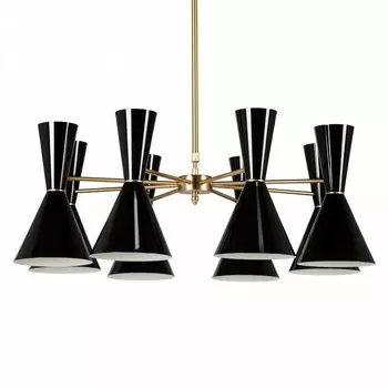 Люстра CAIRO Chandelier 8 Arm black