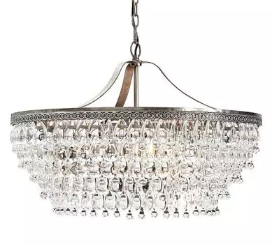 Люстра Clarissa Glass Drop Petite Round Chandelier