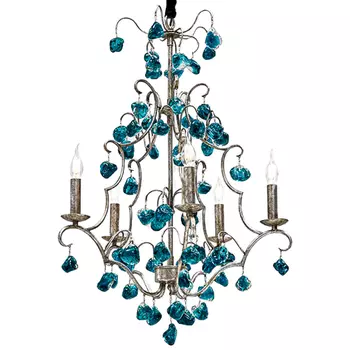 Люстра Crystal Blue Cupertino Chandelier 55
