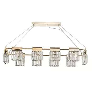 Люстра Crystal Pendants gold 10