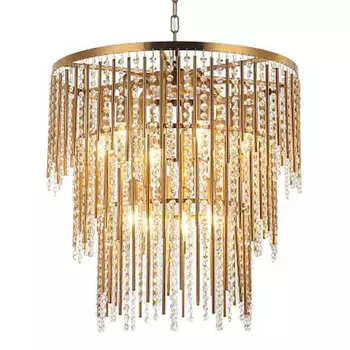 Люстра Crystal Wind Chimes Bronze Chandelier