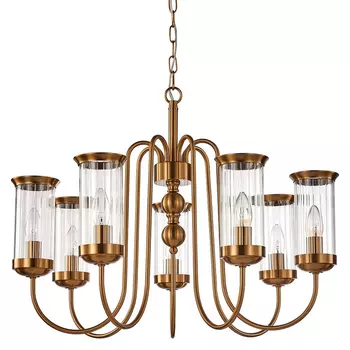 Люстра цвета античной латуни Gadoty