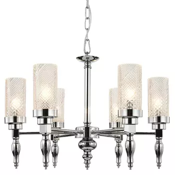 Люстра цвета хром Balusters D55 см