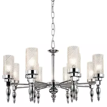 Люстра цвета хром Balusters D70 см