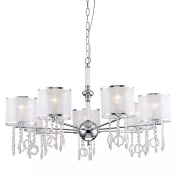 Люстра цвета хром с хрустальным декором Crystal Things