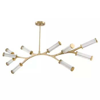 Люстра Cylinder Branches Chandelier Gold 10