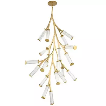 Люстра Cylinder Branches Chandelier Gold Vertical 20