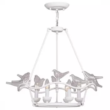 Люстра Dove Chandelier Glass Bird 6 White