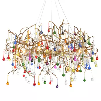 Люстра Droplet Chandelier Multicolor