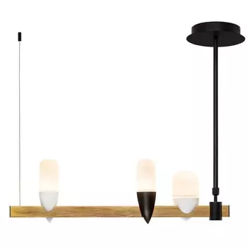 Люстра Ebenezer Chandelier Linear black 60