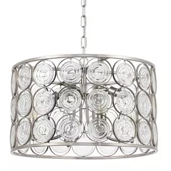 Люстра Edalina Chandelier nickel satin 50