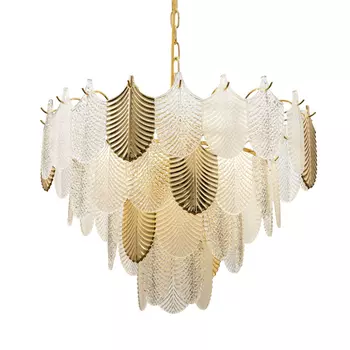 Люстра Feyar Gold Enlarged c Рельефным Стеклом