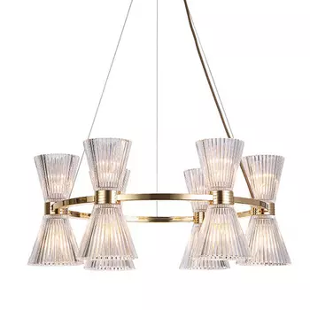 Люстра Glass Horn Light gold 65