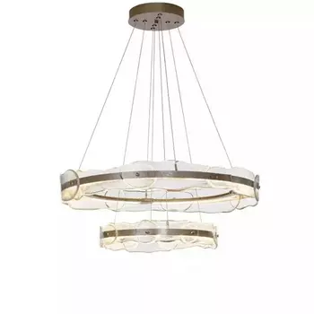 Люстра golden 2 RING horizontal chandelier