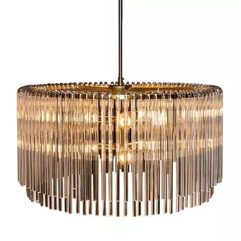 Люстра Hexagon Tube Light Suspensions Circle gold