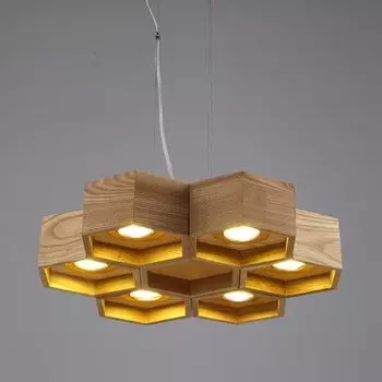 Люстра Honeycomb 6 Loft Wooden Ecolight