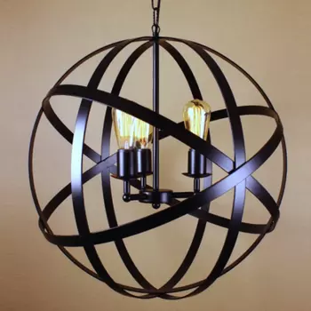 Люстра Iron Farn Flat Pendant