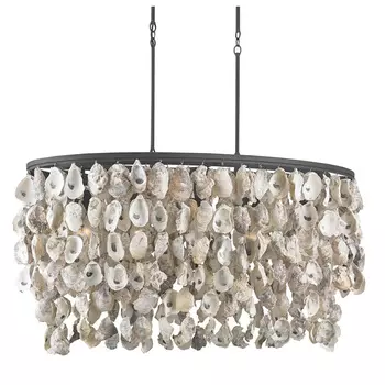 Люстра из натуральных ракушек Stillwater Oval Chandelier